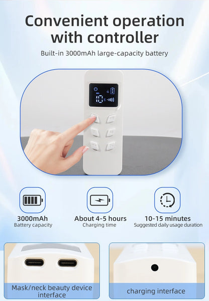 LED Red Light Therapy Face Mask & Neck Set